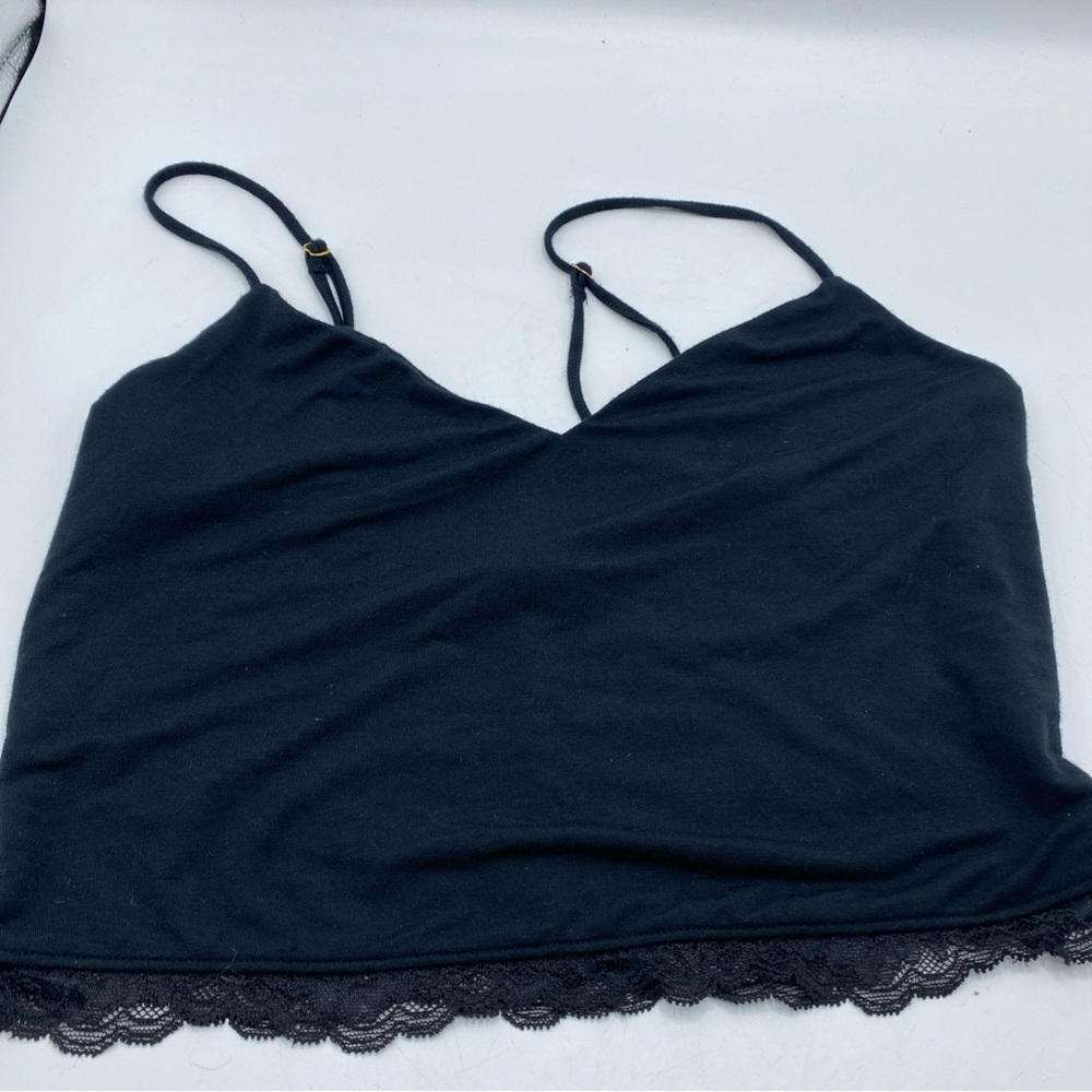Victoria's Secret Black Floral Lace Bralette Sexy Lace Boho Cami Lot 32B Corset - Picture 4 of 7